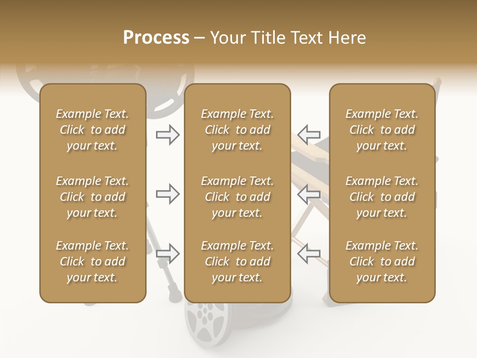 Clapperboad Clapper Megaphone PowerPoint Template