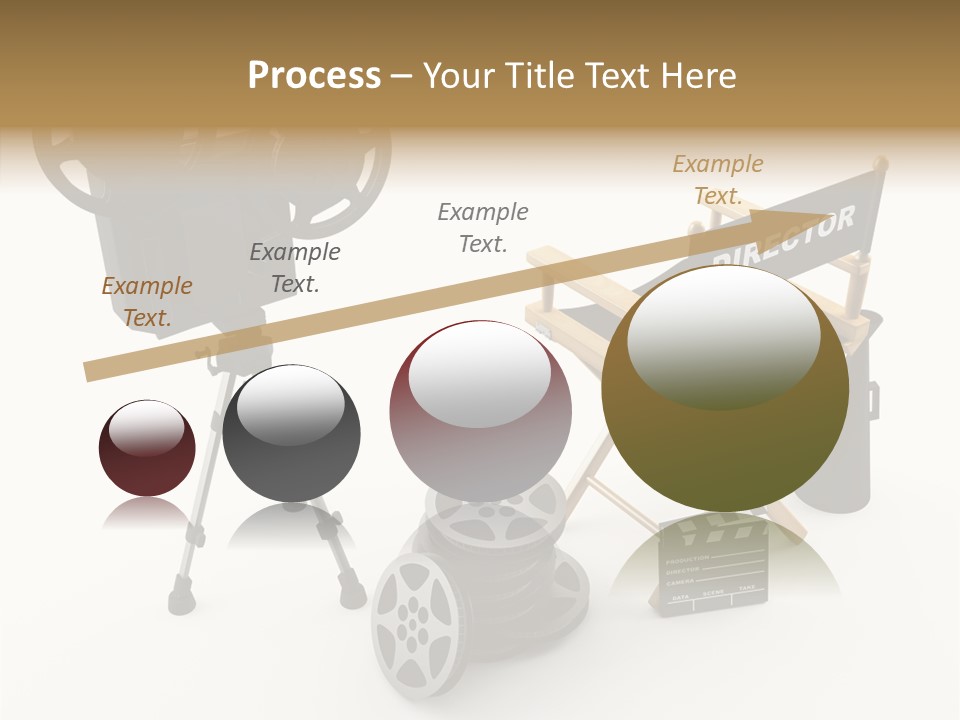 Clapperboad Clapper Megaphone PowerPoint Template