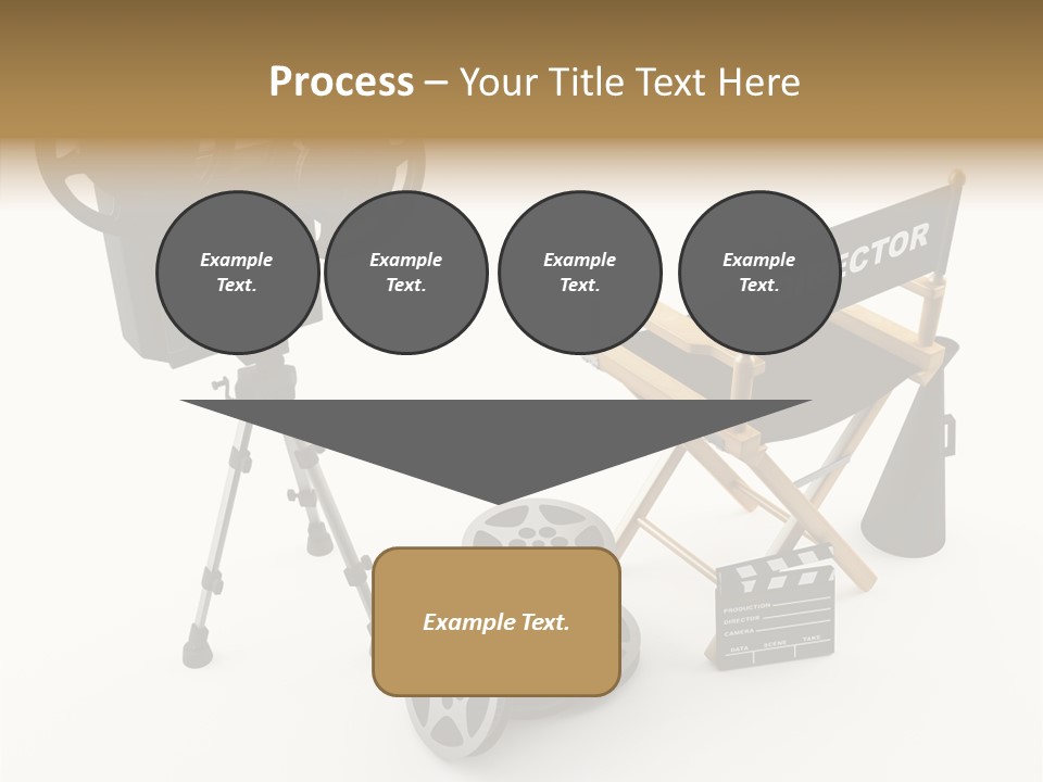Clapperboad Clapper Megaphone PowerPoint Template