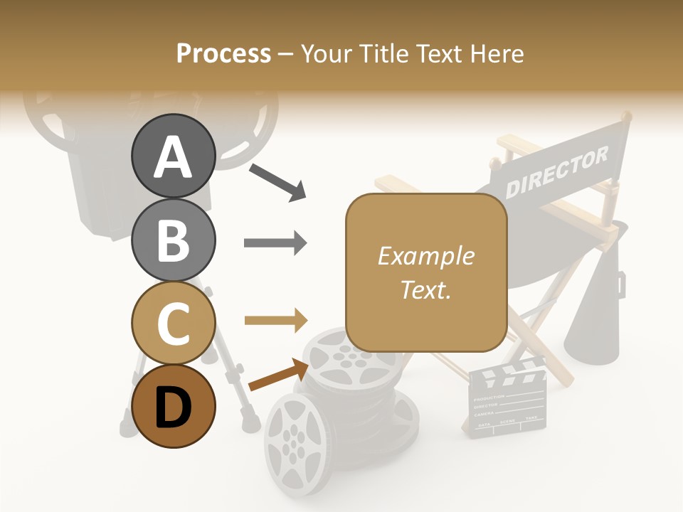 Clapperboad Clapper Megaphone PowerPoint Template