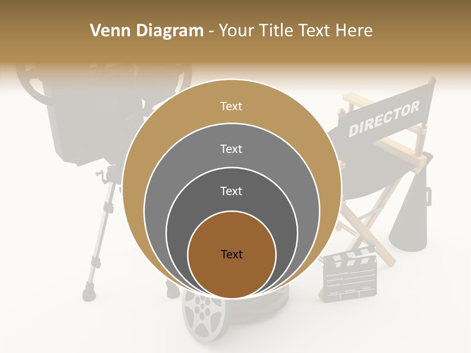 Clapperboad Clapper Megaphone PowerPoint Template