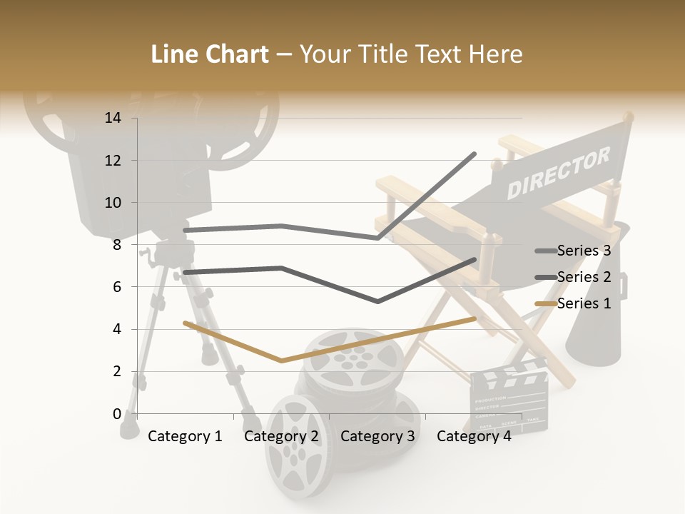 Clapperboad Clapper Megaphone PowerPoint Template