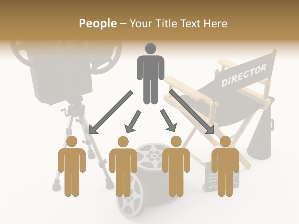 Clapperboad Clapper Megaphone PowerPoint Template