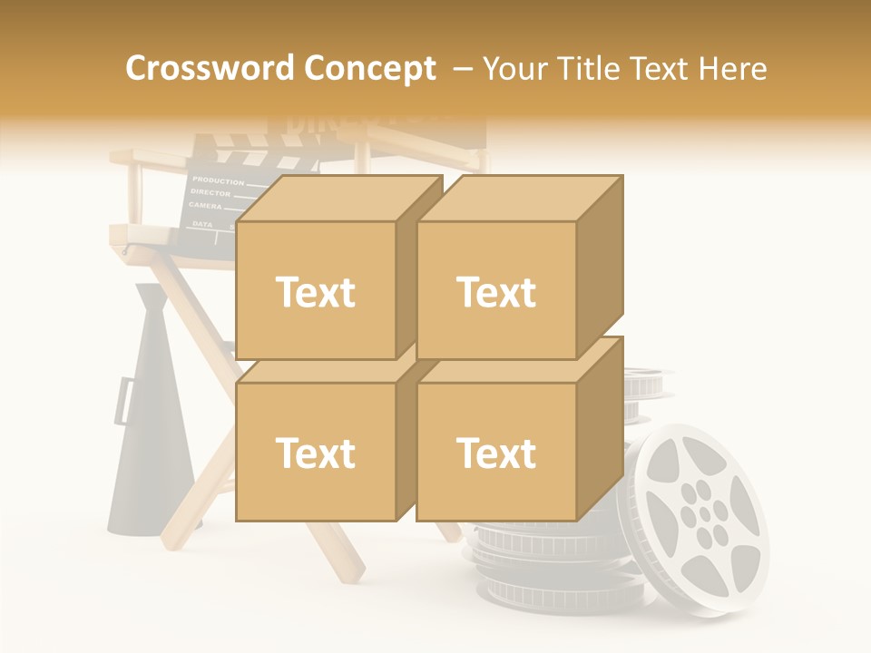 Film Render Seat PowerPoint Template