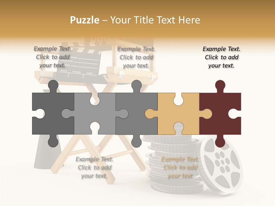 Film Render Seat PowerPoint Template