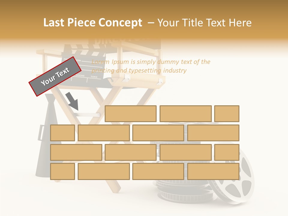 Film Render Seat PowerPoint Template