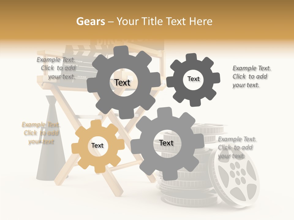 Film Render Seat PowerPoint Template