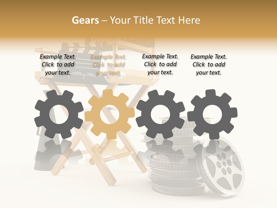 Film Render Seat PowerPoint Template