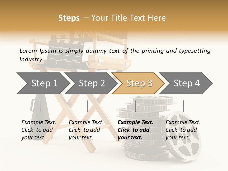Film Render Seat PowerPoint Template