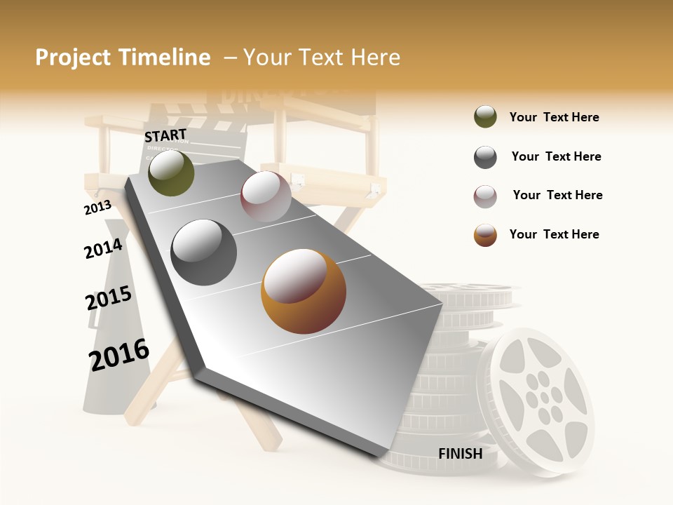 Film Render Seat PowerPoint Template