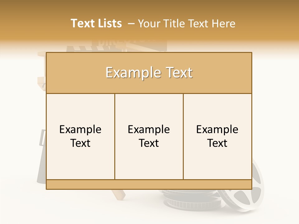 Film Render Seat PowerPoint Template