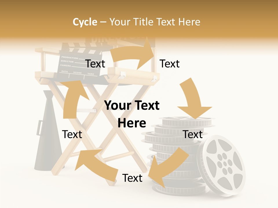 Film Render Seat PowerPoint Template