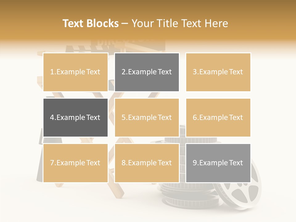 Film Render Seat PowerPoint Template