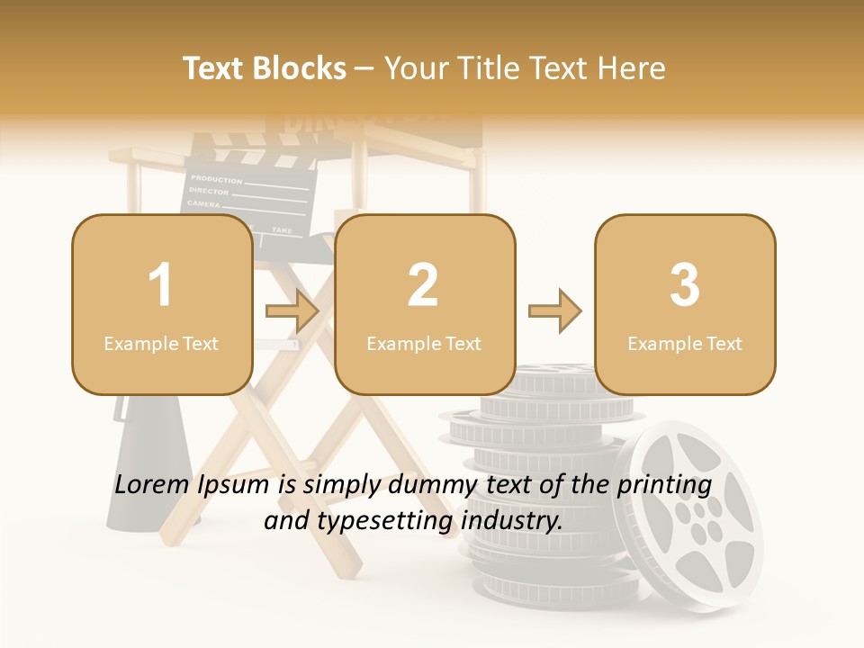Film Render Seat PowerPoint Template