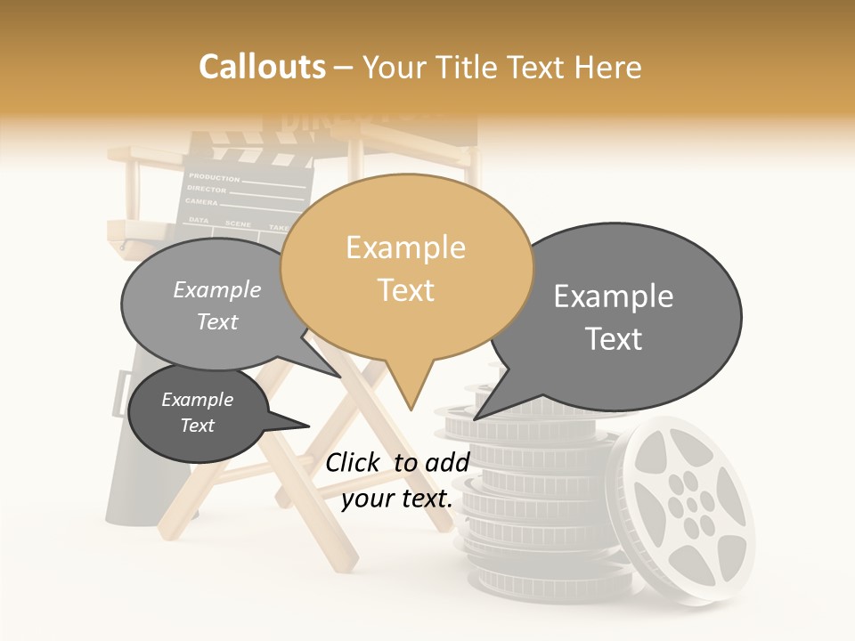 Film Render Seat PowerPoint Template