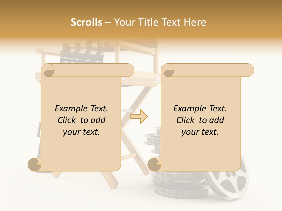 Film Render Seat PowerPoint Template
