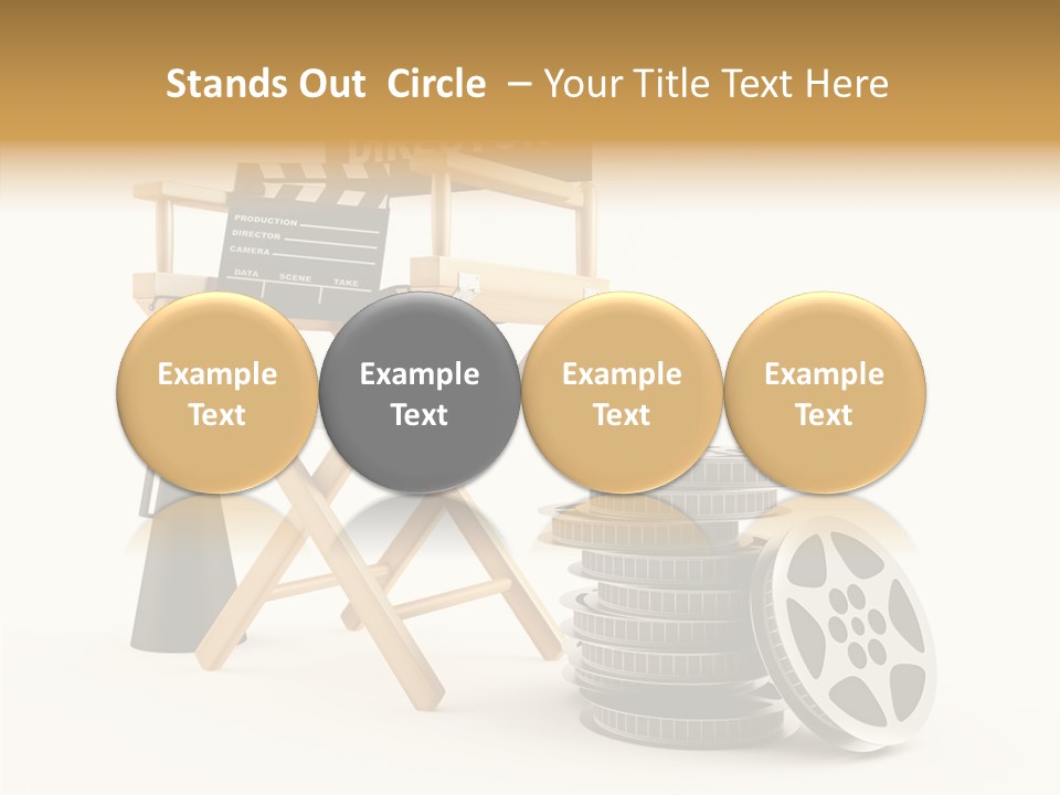 Film Render Seat PowerPoint Template
