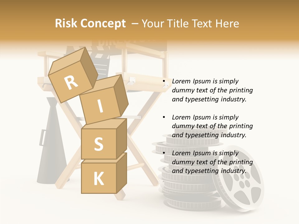 Film Render Seat PowerPoint Template