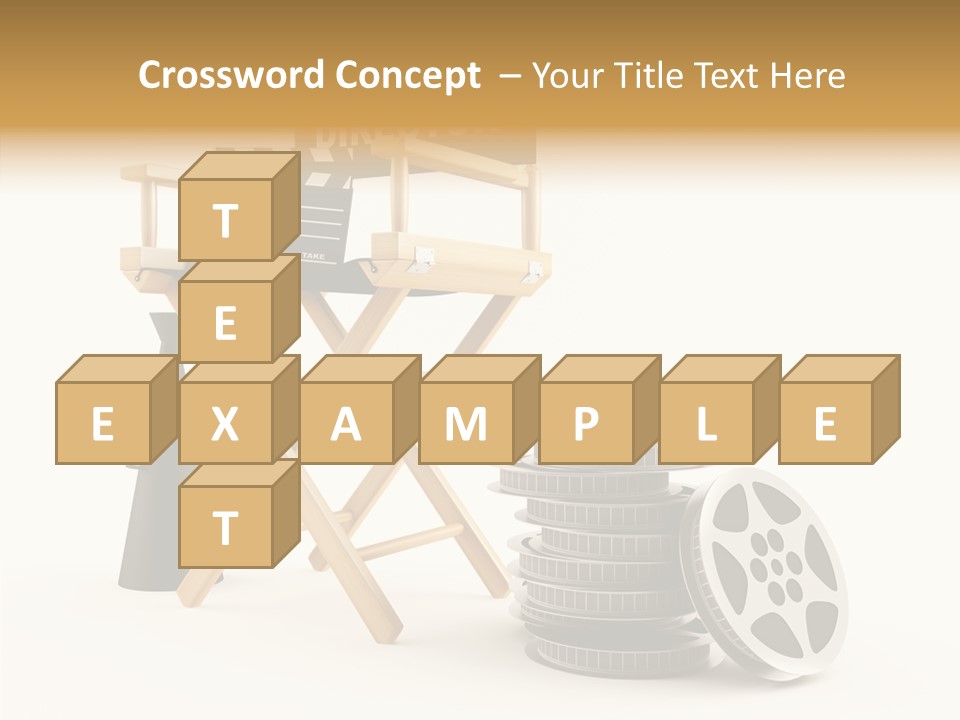 Film Render Seat PowerPoint Template