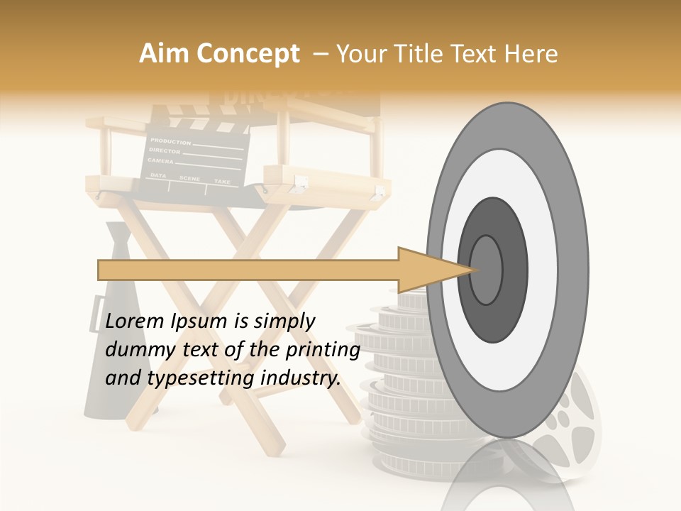 Film Render Seat PowerPoint Template