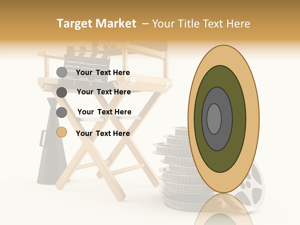 Film Render Seat PowerPoint Template