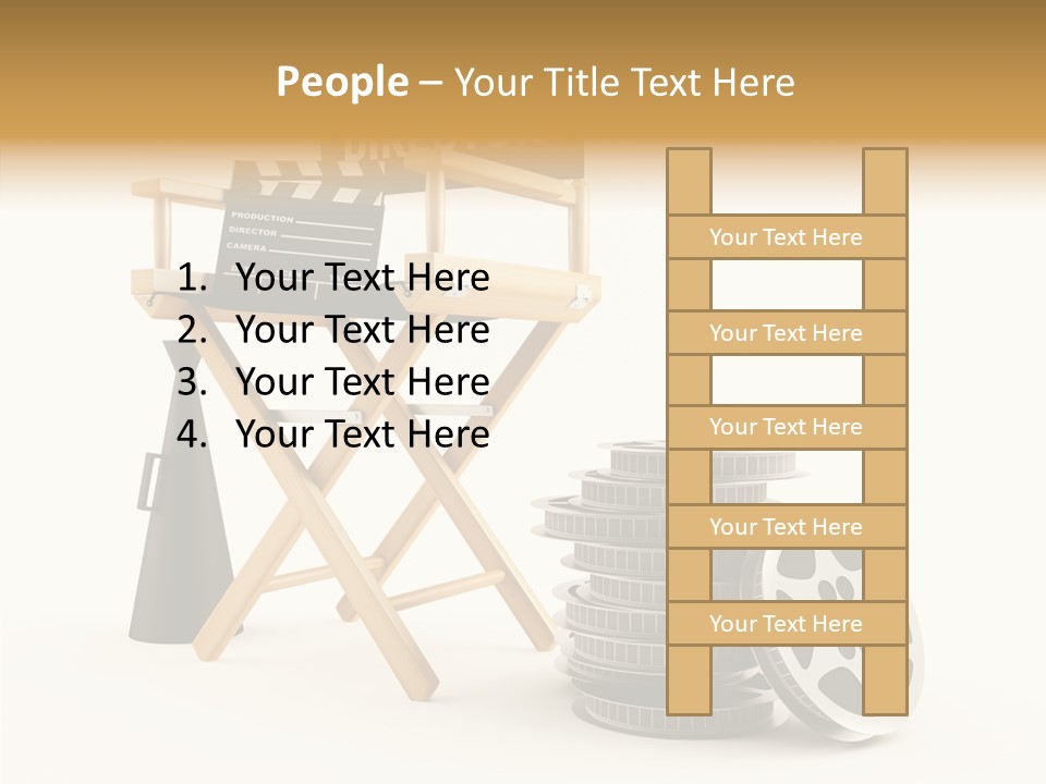 Film Render Seat PowerPoint Template