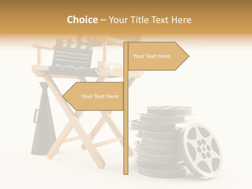 Film Render Seat PowerPoint Template
