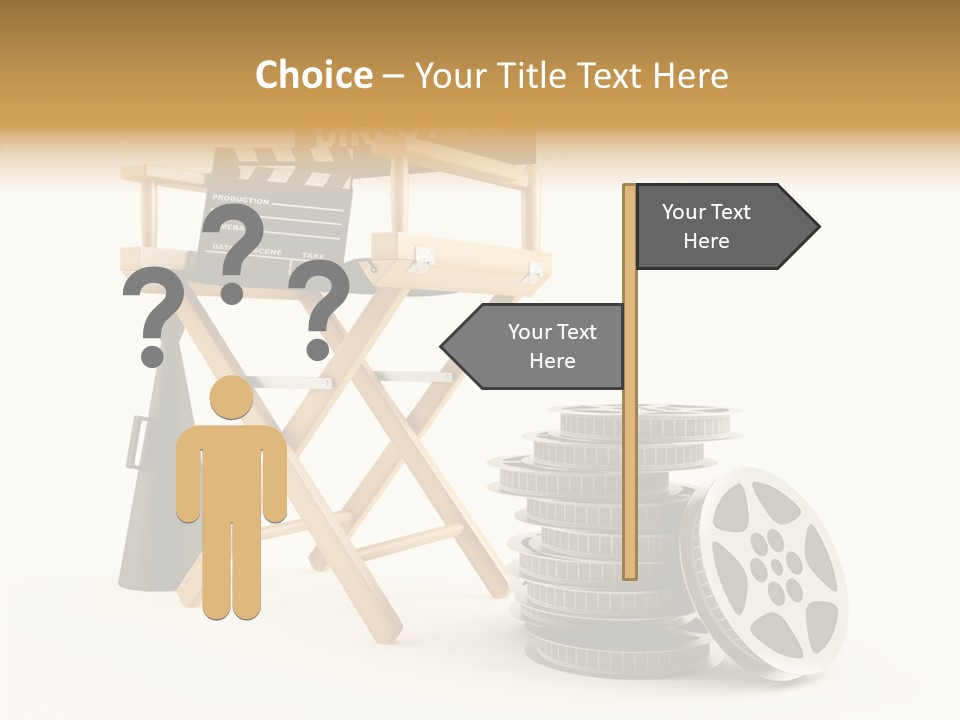 Film Render Seat PowerPoint Template