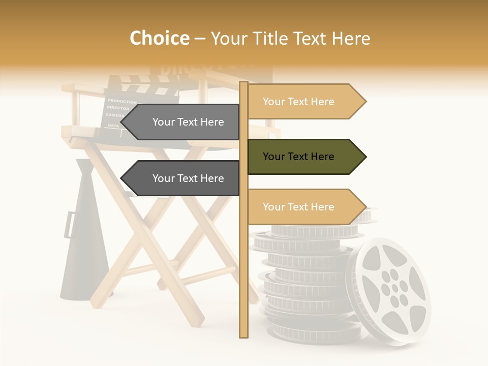 Film Render Seat PowerPoint Template