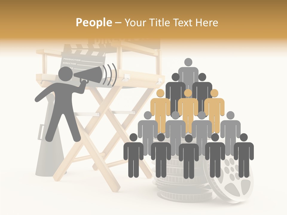Film Render Seat PowerPoint Template