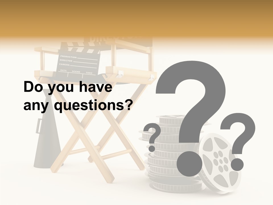 Film Render Seat PowerPoint Template