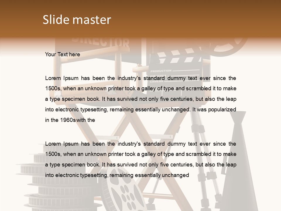 Embroidery Breeches Pants PowerPoint Template