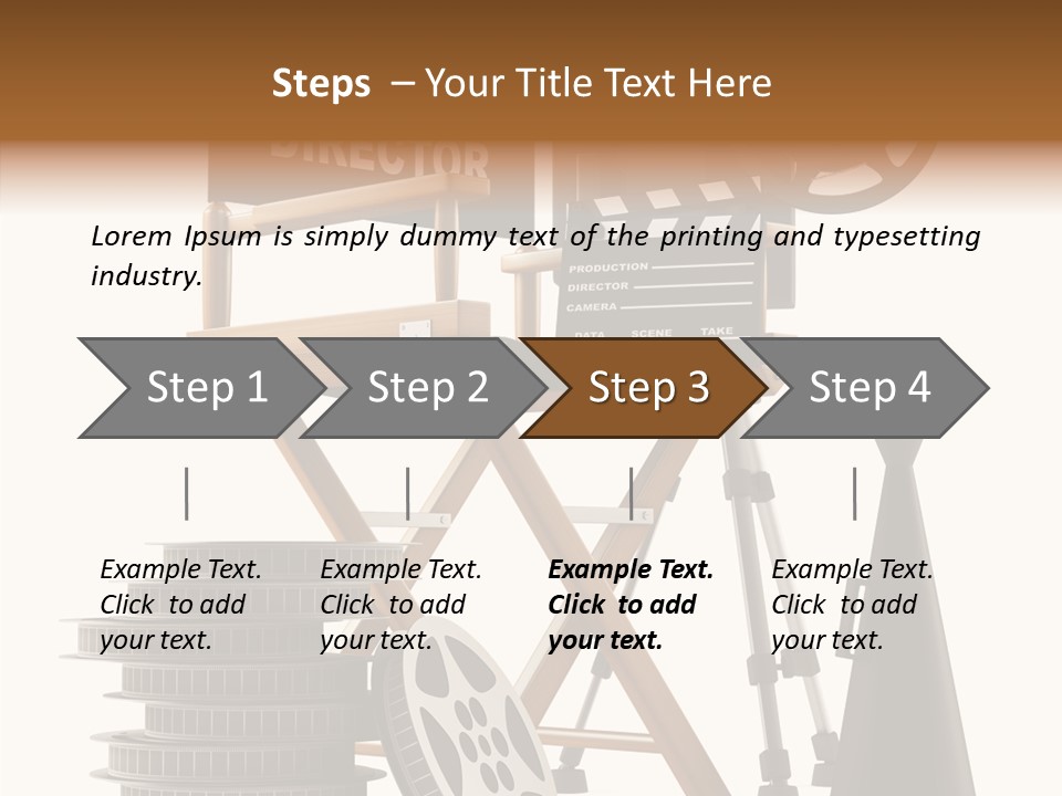 Embroidery Breeches Pants PowerPoint Template