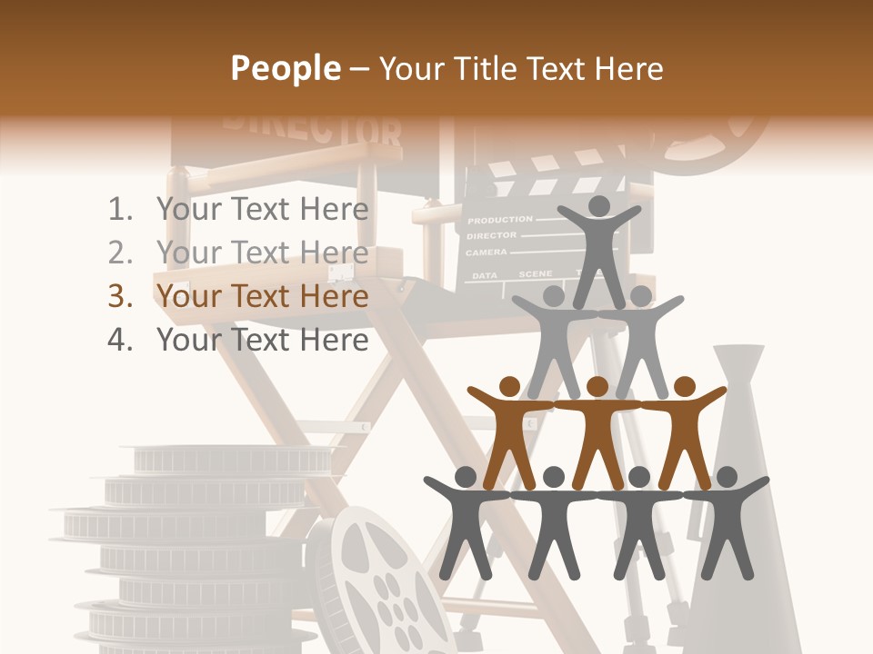 Embroidery Breeches Pants PowerPoint Template