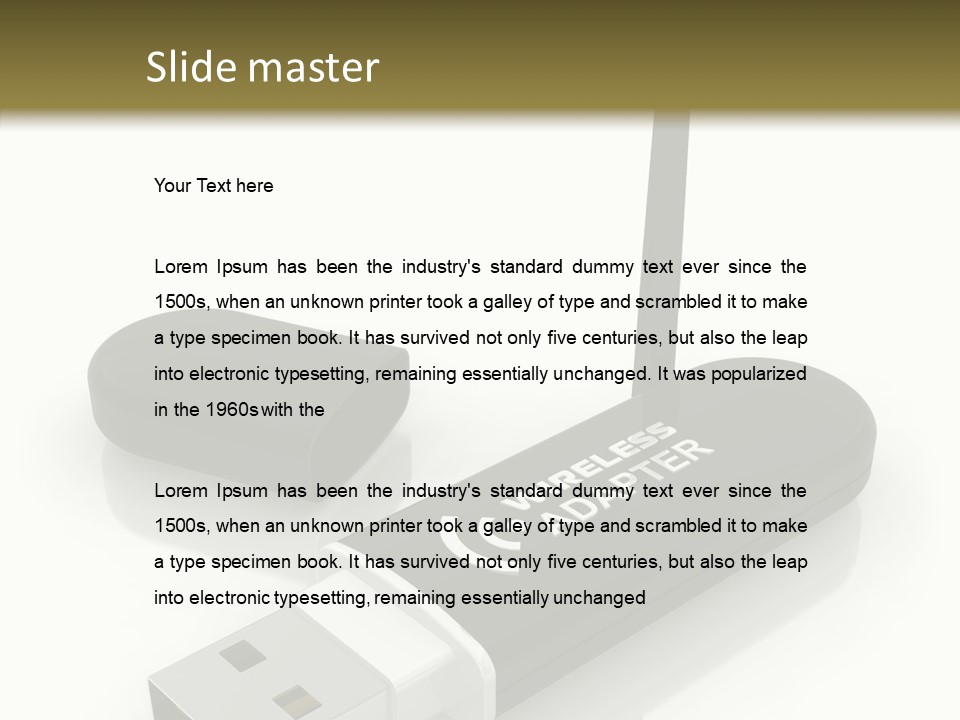 Antenna Service Memory PowerPoint Template