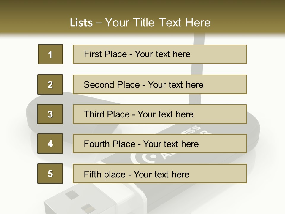 Antenna Service Memory PowerPoint Template
