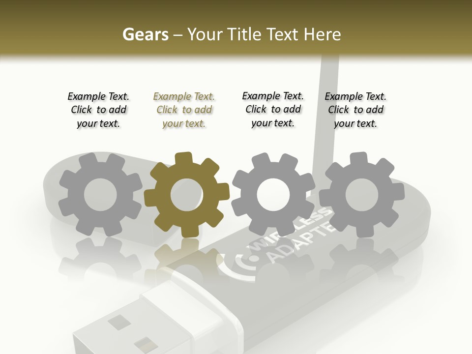 Antenna Service Memory PowerPoint Template