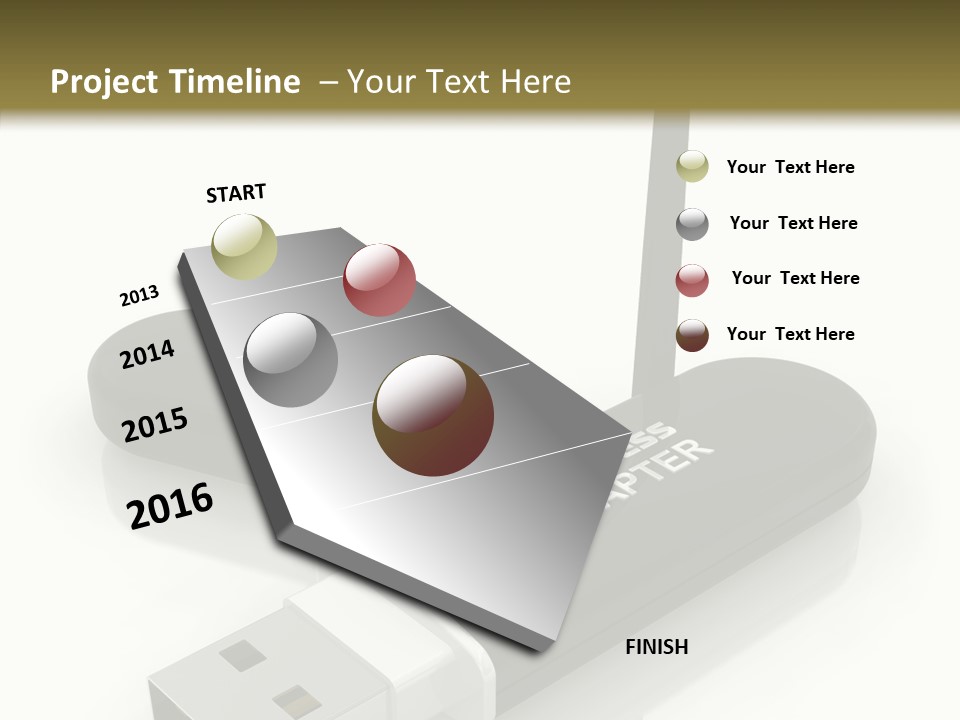 Antenna Service Memory PowerPoint Template