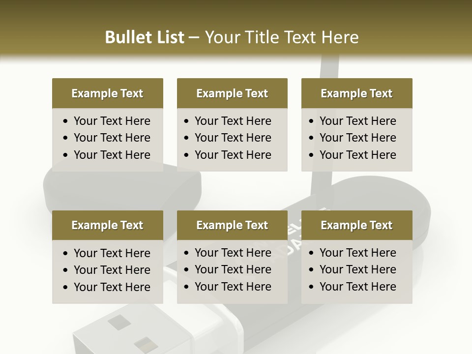 Antenna Service Memory PowerPoint Template