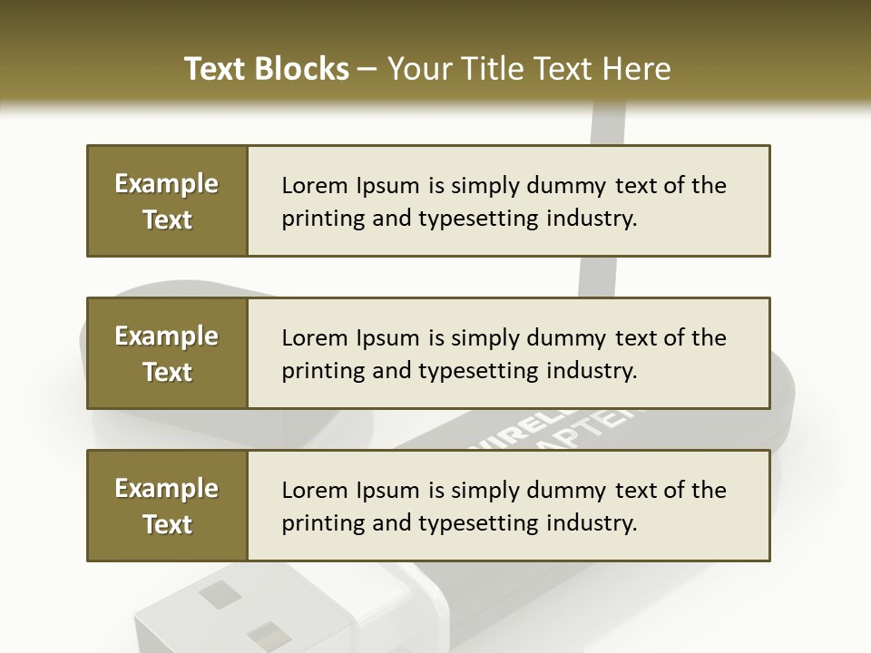 Antenna Service Memory PowerPoint Template