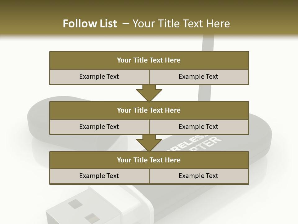 Antenna Service Memory PowerPoint Template