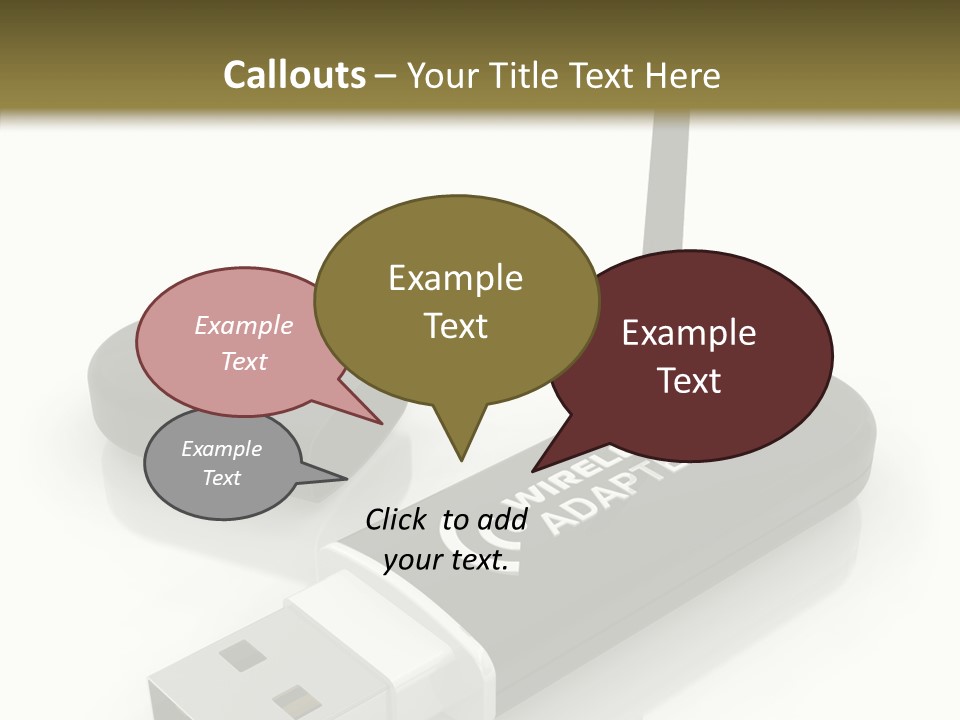 Antenna Service Memory PowerPoint Template
