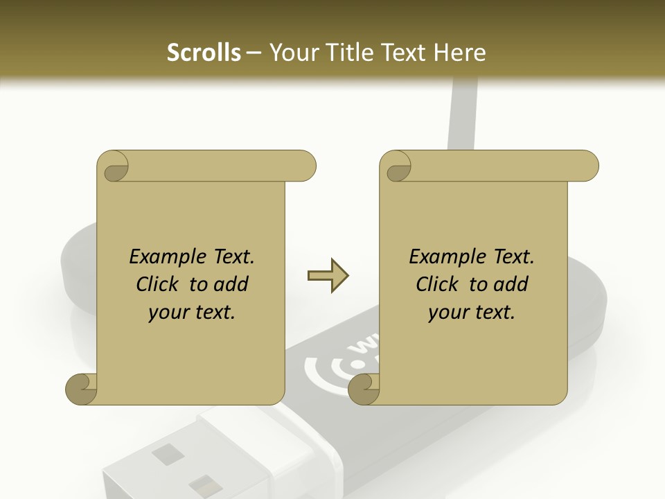 Antenna Service Memory PowerPoint Template