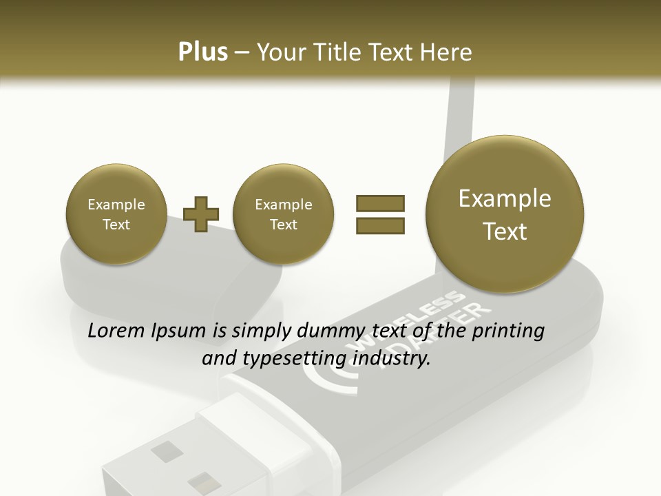 Antenna Service Memory PowerPoint Template