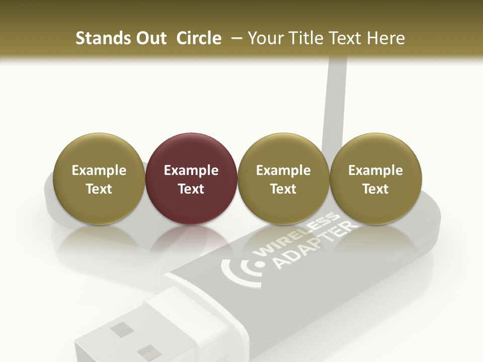 Antenna Service Memory PowerPoint Template