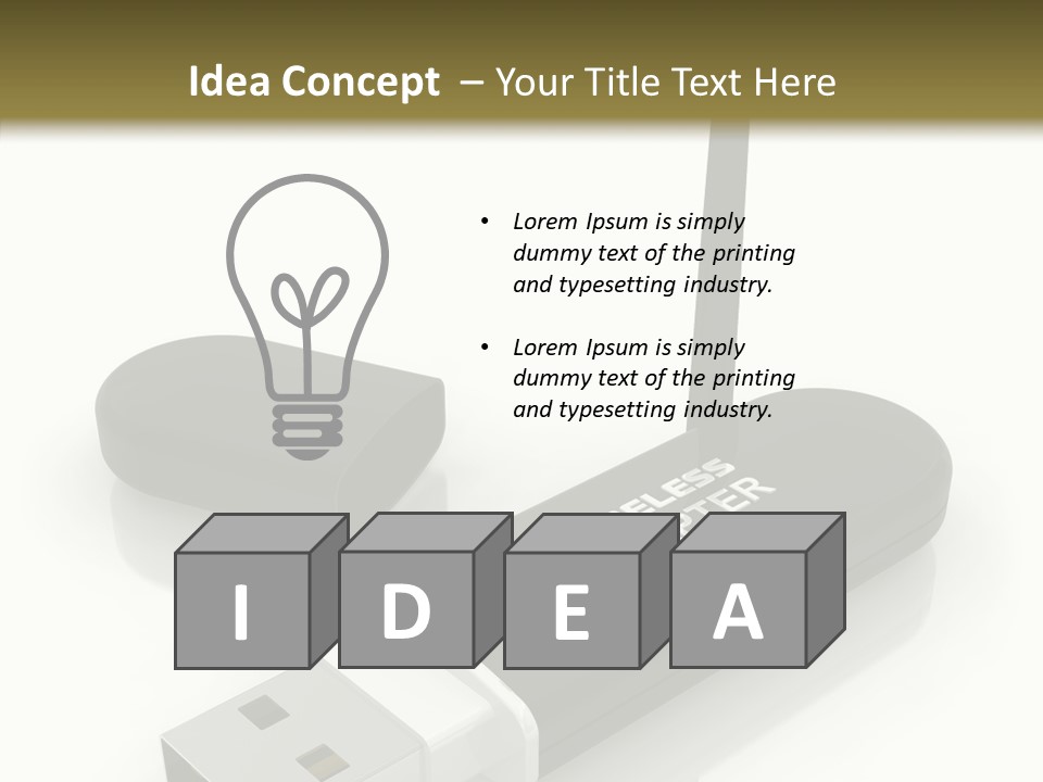 Antenna Service Memory PowerPoint Template