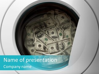 Concepts Washing Money PowerPoint Template