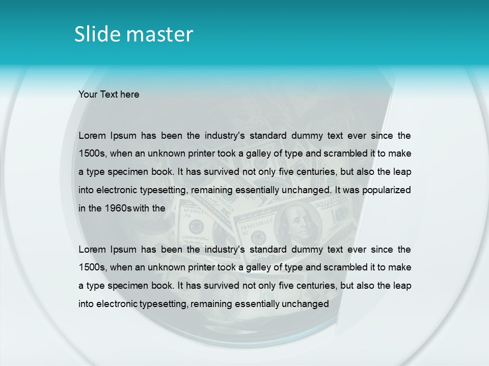 Concepts Washing Money PowerPoint Template