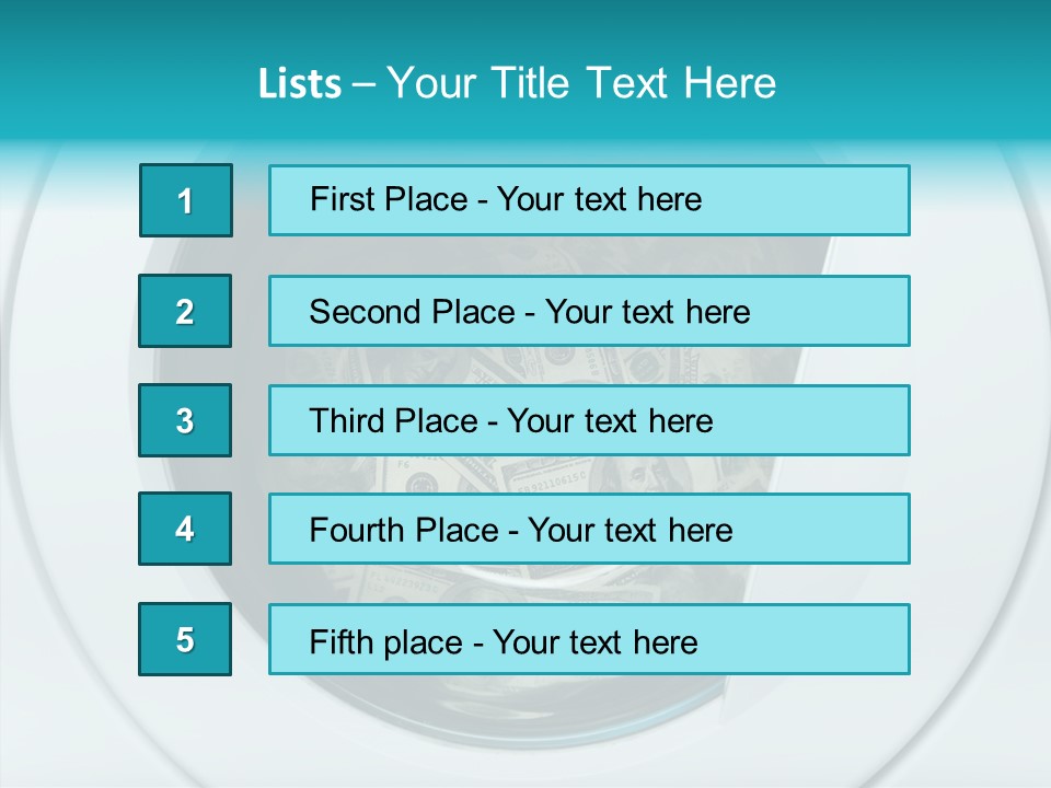 Concepts Washing Money PowerPoint Template