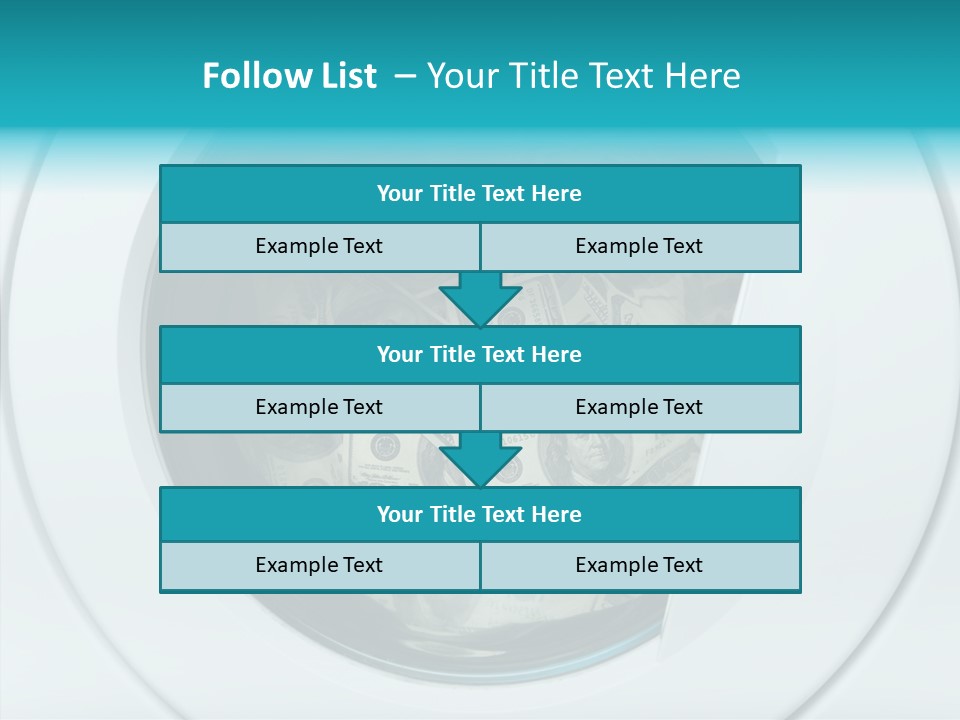 Concepts Washing Money PowerPoint Template